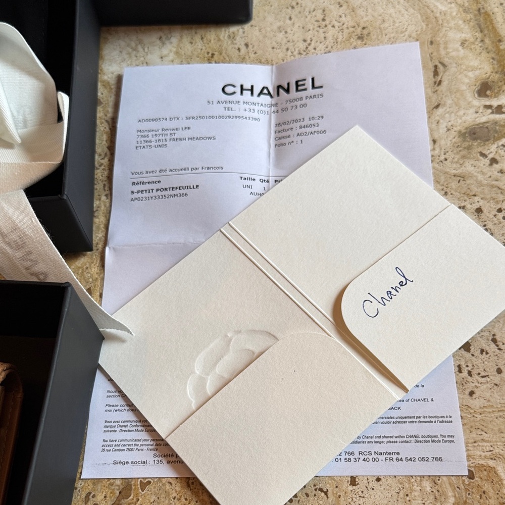 CHANEL Quilted Card & Key Wallet in Camel Tan with Gold CC - Picture 8 of 12
